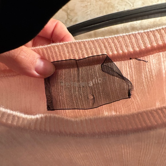 Reformation Pink Ribbed Sweater - Picture 3 of 3